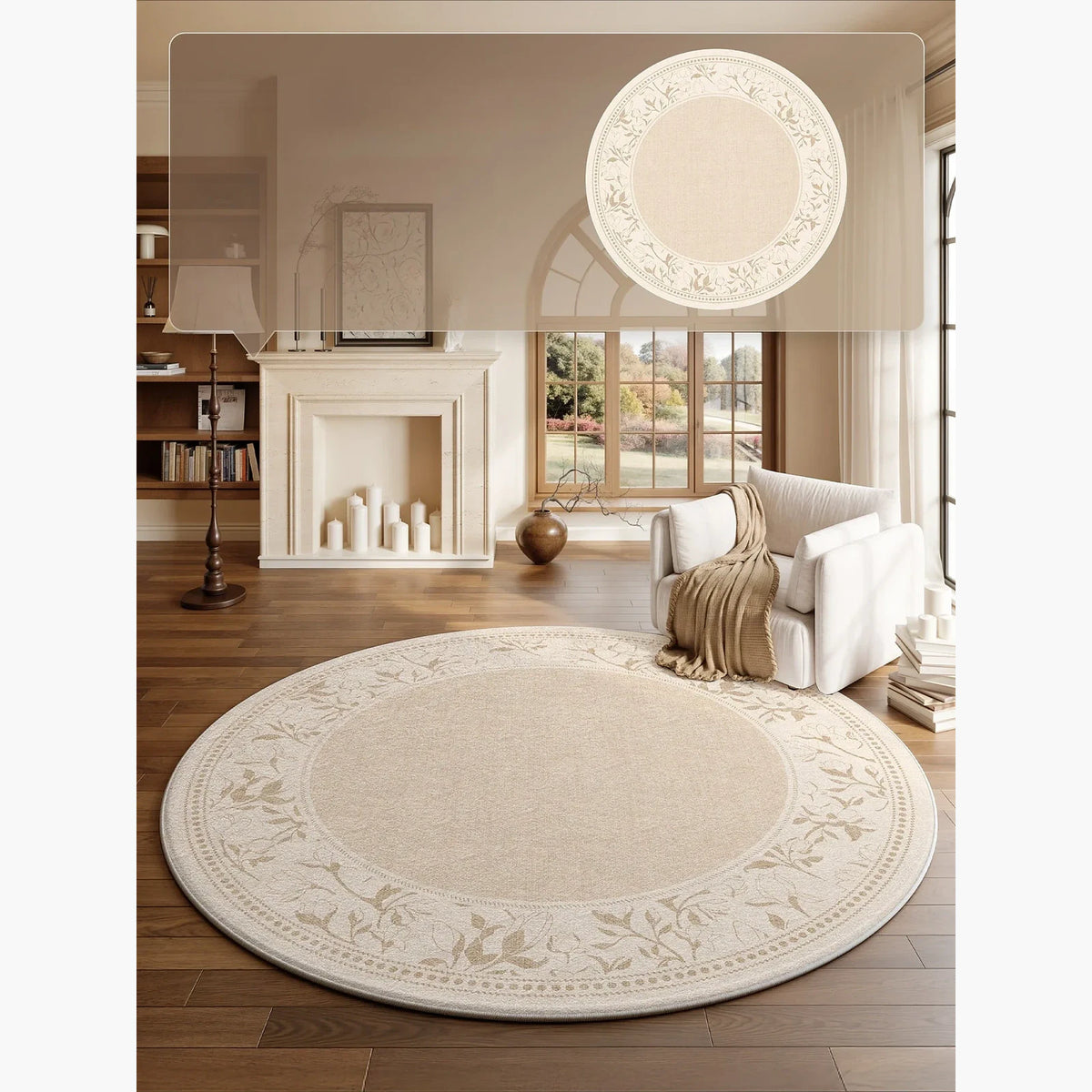Tapete Decorativo Redondo, peça de tapetes da VivaCasa — imagem 15