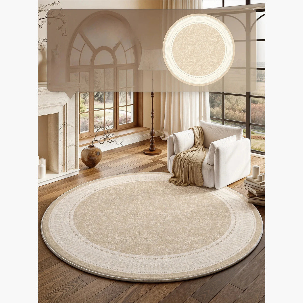 Tapete Decorativo Redondo, peça de tapetes da VivaCasa — imagem 18