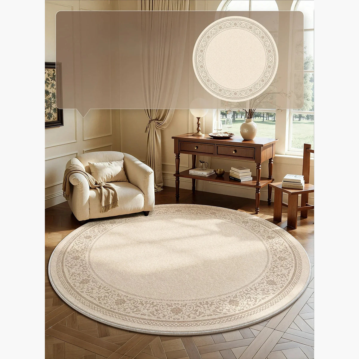 Tapete Decorativo Redondo, peça de tapetes da VivaCasa — imagem 7