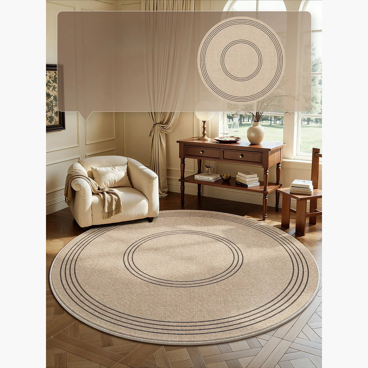 Tapete Decorativo Redondo, peça de tapetes da VivaCasa — imagem 9