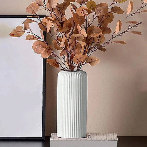 Vaso Decorativo Floral Listrado, peça de vasos decorativos da VivaCasa — imagem 2