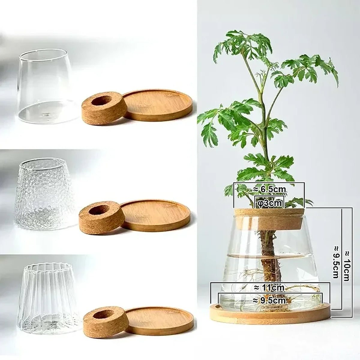 Vaso Decorativo Nórdico Vidro, peça de vasos decorativos da VivaCasa — imagem 6