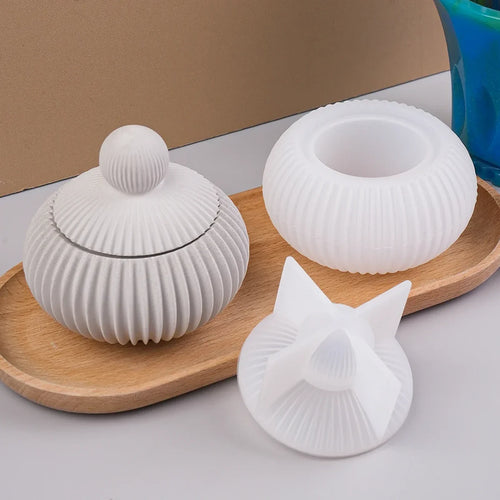 Vela Decorativa Redondo Listrado, peça de velas decorativas da VivaCasa — imagem 2