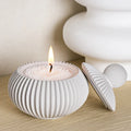 Vela Decorativa Redondo Listrado, peça de velas decorativas da VivaCasa — imagem 4
