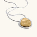 Colar Medalhas Duplas Bicolor