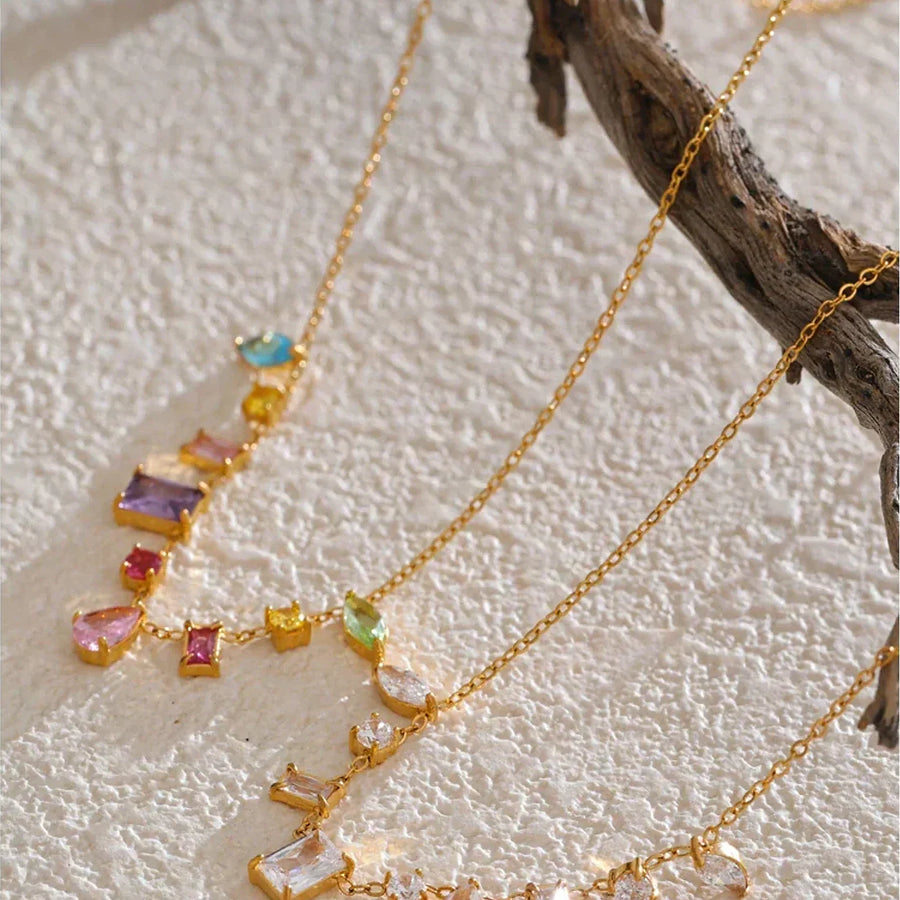 Colar Prismé com Zircônias
