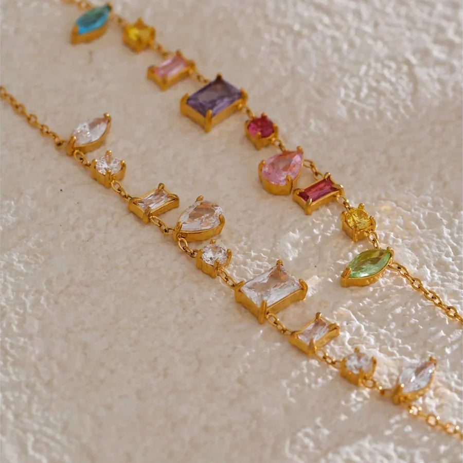 Colar Prismé com Zircônias