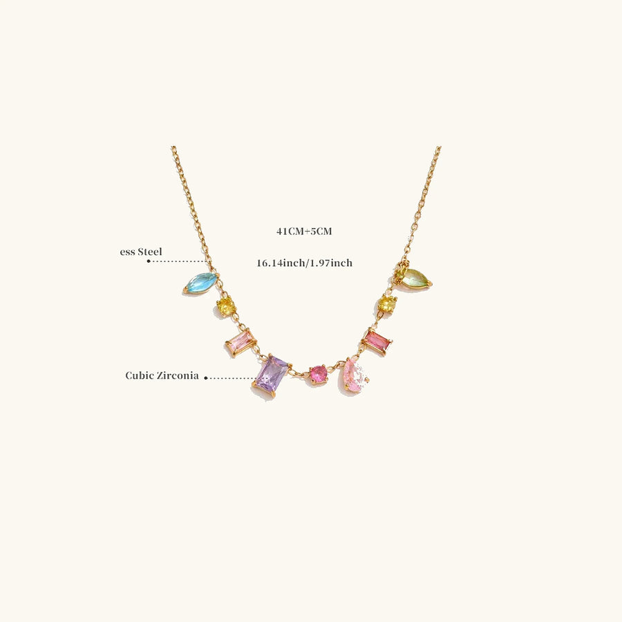 Colar Prismé com Zircônias