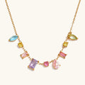 Colar Prismé com Zircônias Zircônia Colorida