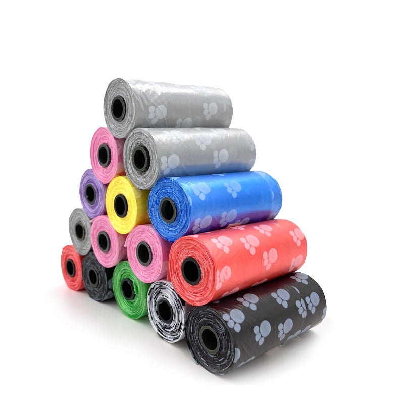 Sacos de Lixo biodegradáveis (Kit-15 rolos com 225 sacolas cada) colorido