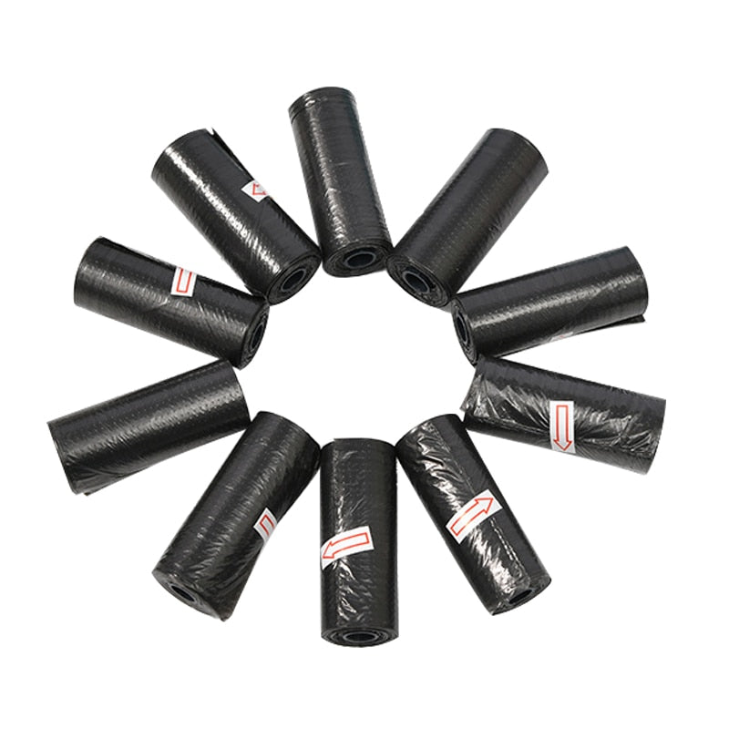 Sacos de Lixo biodegradáveis (Kit-15 rolos com 225 sacolas cada) preto