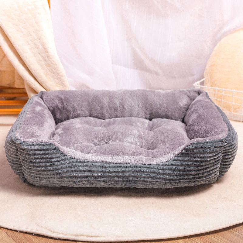 Rectangle Dog Bed Puppy Sofa gray