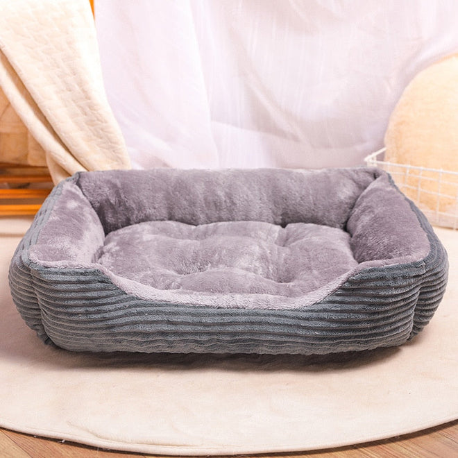Rectangle Dog Bed Puppy Sofa gray