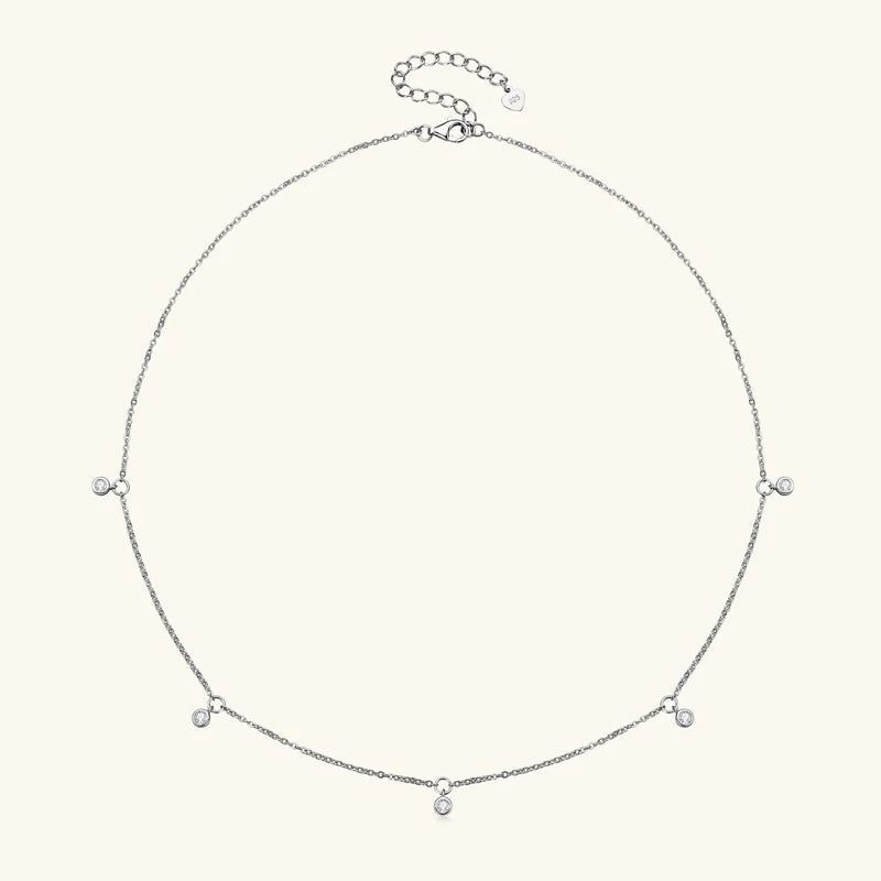 Colar Choker V Diamonds Prata Faetton &Co. Prata