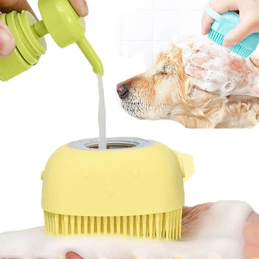 PupFat | Escova de banho de silicone para cachorros e gatos