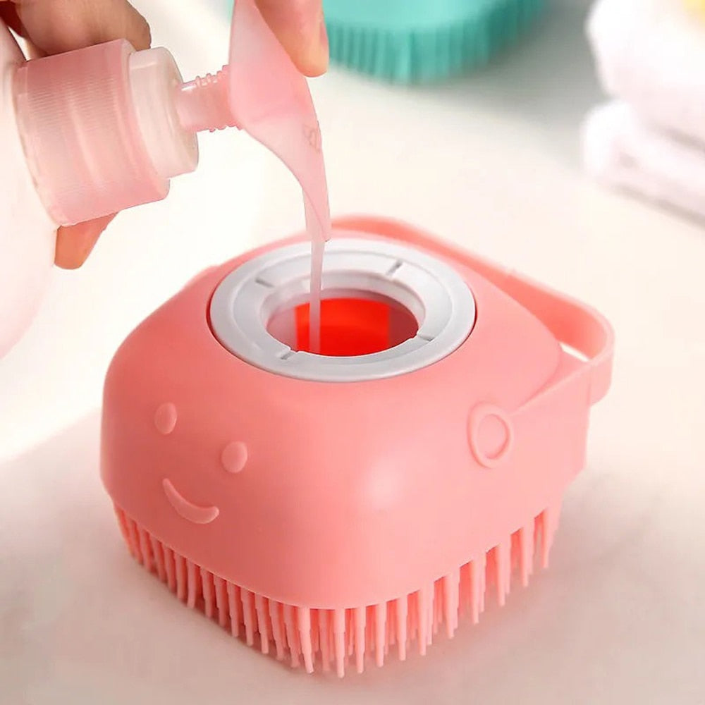 PupFat | Escova de banho de silicone para cachorros e gatos