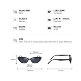 Óculos Cat Eyes Black polarizado