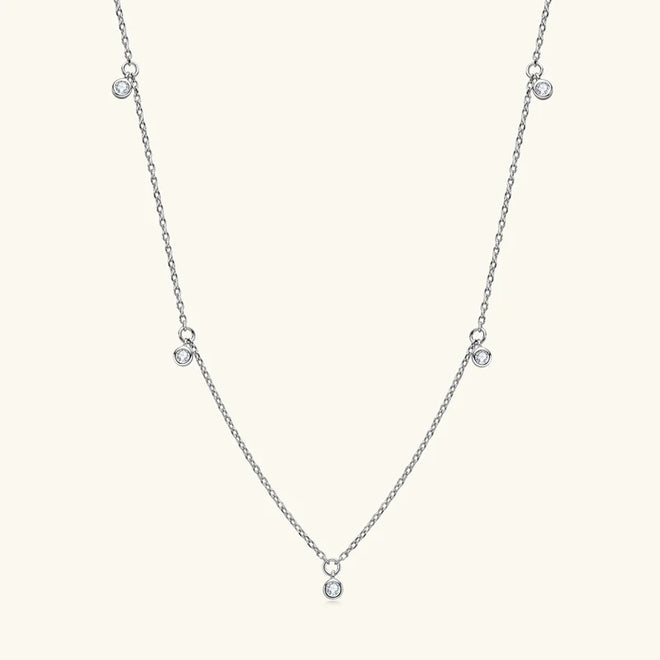 Colar Choker V Diamonds Prata Faetton &Co.