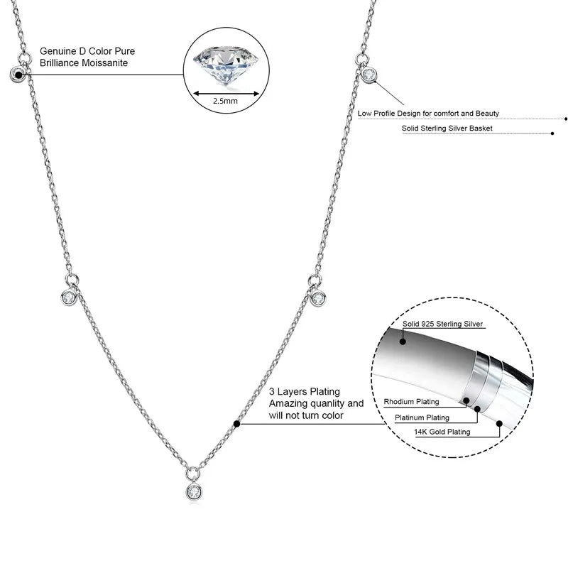 Colar Choker V Diamonds Prata Faetton &Co.